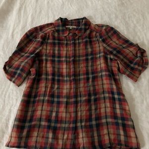 Madewell Plaid Blouse